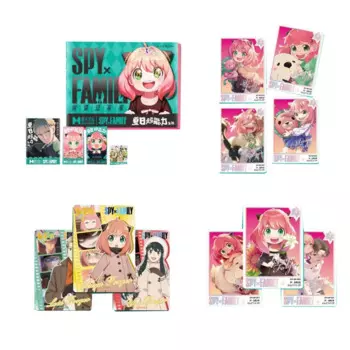Коллекция шпионских семейных карт Booster Box, летние супермощные Редкие аниме игральные настольные карты
