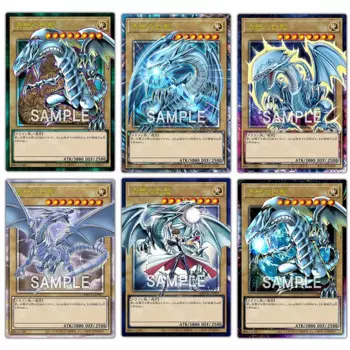 Коллекция Yu-Gi-Oh NPR цветной крест вспышка Рождество подарки на день рождения DIY голубые глаза белый дракон мальчик манга карточка игрушки