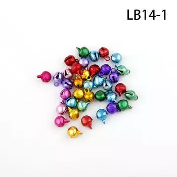 Колокольчики Ywbeads разноцветные алюминиевые 6/8/10/12 мм
