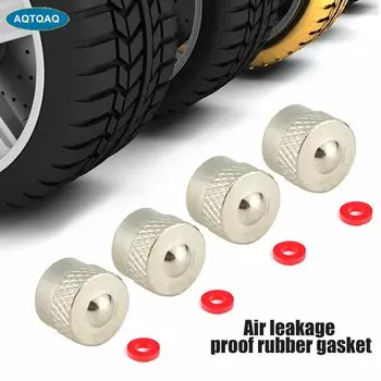 Колпачки для клапанов автомобильных шин AQTQAQ, алюминиевые колпачки для ниппеля, пылезащитные колпачки, 8 шт./комплект