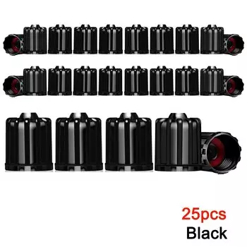 Колпачки для клапанов шин TPMS с резиновым уплотнением, пластиковые колпачки для пылезащитных клапанов для автомобилей, мотоциклов, грузовиков, велосипедов, велосипедов, аксессуары для шин