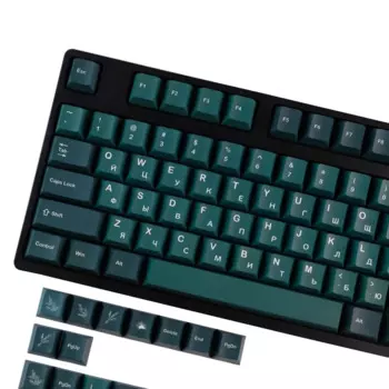 Колпачки для клавиш GMK Taiga, колпачки для клавиш с профилем вишни, колпачки для клавиш с сублимационной печатью, Русская клавиатура для игр, клавиатура Keychron Q2 K2 143, 65% клавиши