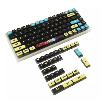 Колпачки для клавиш с подсветкой в стиле панк, Дымчатая клавиатура PBT, корпус ASA Profile 116, для механической клавиатуры MX 104 96 87 84 68