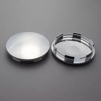 Колпачки для колесных дисков 4 шт./лот 68 мм, аксессуары для обода, колпачок для колесных дисков, без логотипа, пустые колпачки, Серебристый Зажим 62 мм