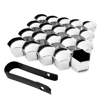 Колпачки для колесных гаек автомобиля, защитные чехлы, антикоррозийные автомобильные ступицы, винтовая крышка, болт для гайки автомобильных шин, внешнее украшение 19/17 мм, 20 шт./компл.