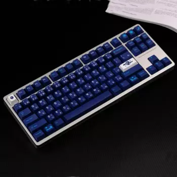 Колпачки для механической клавиатуры GMK Blue Hell, 129 клавиш/комплект