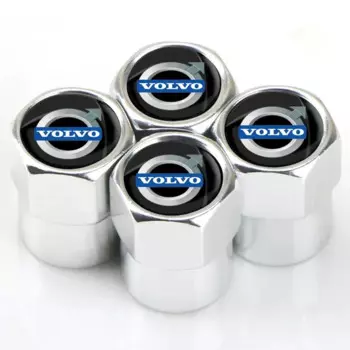 Колпачки клапанов автомобильных колес, металлическая крышка стержня для Volvo XC90, S60, V40, XC60, S80, S40, V70, V50, S90, T6, V60, V90, XC40, 4 шт./комплект
