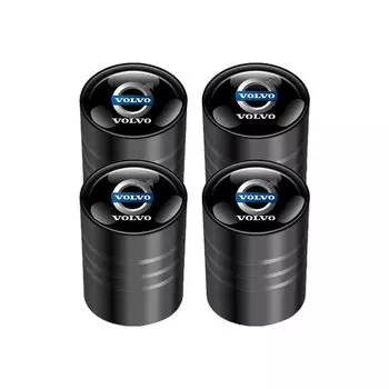 Колпачки клапанов автомобильных колес, Металлические колпачки для Volvo XC90, S60, V40, XC60, S80, S40, V70, V50, S90, T6, V60, V90, XC40, XC70, C30, 4 шт./комплект