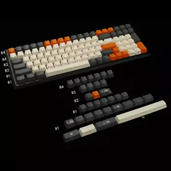 Колпачки клавиш OEM Carbon 133 для механической клавиатуры MX 108 96 87 NJ80 84 68 64 61