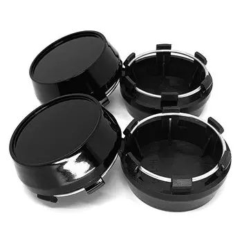 Колпачки на ступицы колеса автомобиля, 4 шт./лот, 60 мм, хромированные, пластиковые, плоские, пылезащитные