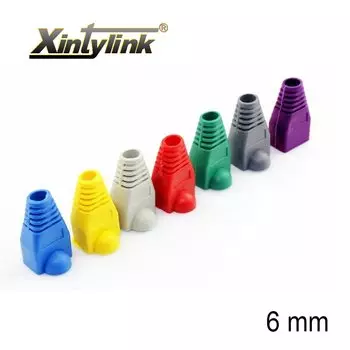 Колпачки xintylink rj45 оболочка разъема, cat5, cat5e, cat6, многоцветные, втулки, сетевой кабель ethernet 20/50/100 шт.