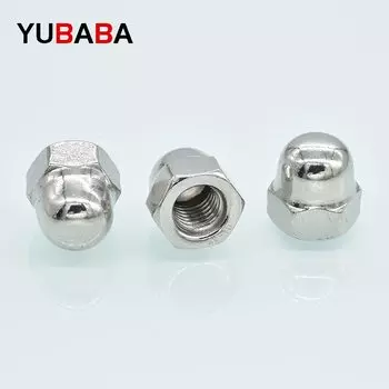 Колпачковые гайки YUBABA из нержавеющей стали 304 M3 M4 M5 M6 M8 M10 M12 M14 M16