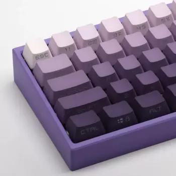 Колпачок клавиатуры из пбт с боковой гравировкой, постепенная смена 68 75, 87,98, 104, механическая клавиатура atk68 OEM