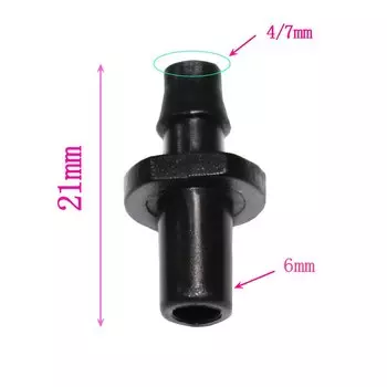 Колючие соединители для шланга 4/7 мм, 100 шт., Adhere To Fly