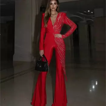 Комбинезон с длинным рукавом и брюки