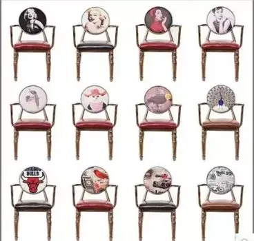 Комбинированные стулья из железа. Спинка стульев для отдыха