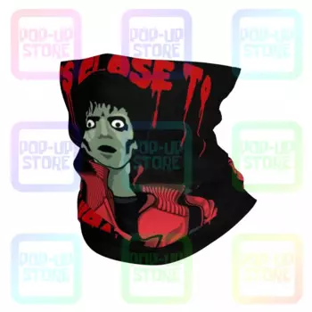 Комбинированный триллер Майкл Джексон шейный Гетр бандана шарф маска для лица с простым принтом Защита от солнца