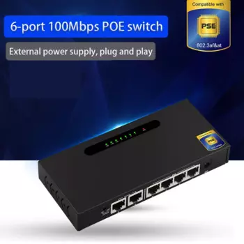 Коммутатор для совместного использования 100 Мбит/с POE коммутатор Ethernet RJ45 хаб переключатель подключи и работай адаптер для игровой зарядки док-станции