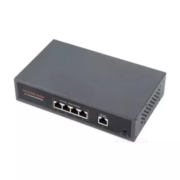 Коммутатор Ethernet PoE гигабитный, 120 Вт, 4 порта PoE +, до 30 Вт на порт, 802.3af/at-совместимый, высокоскоростной порт Ethernet 10/100/1000M