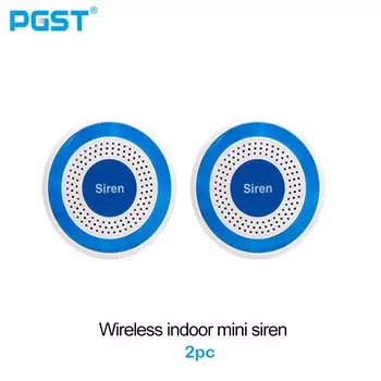 Комнатная Беспроводная сирена PGST 433 МГц со стробоскопическим устройством, беспроводная система оповещения пятна для охранной сигнализации, дБ