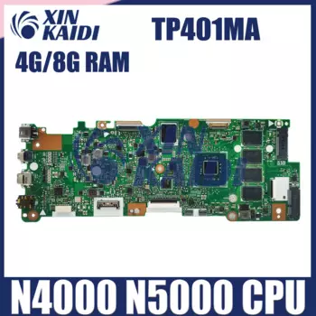 Компьютерная материнская плата для ASUS TP401MAS TP401MAR TP401MARB TP401M J401MA, материнская плата для ноутбука, SSD 64 ГБ 128 ГБ, процессор N4000 N5000, ОЗУ 4 Гб