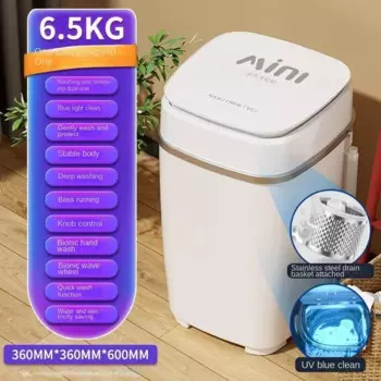 Компактная и автоматическая мини-стиральная машина 220 В для младенцев и детей