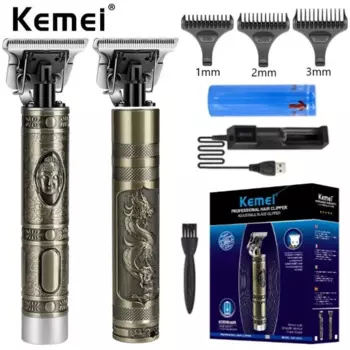 Компактная профессиональная машинка для стрижки волос от Kemei