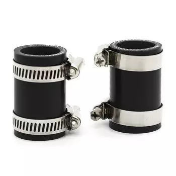 Комплект 2 для выхлопных труб Yamaha Banshee 87-06, черные зажимы для выхлопных труб, подходят для всех лет, фабрика Toomey FMF PC