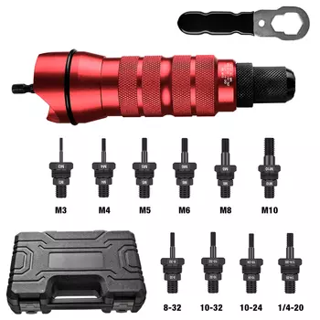 Комплект Адаптеров Для Электрического Пистолета С Заклепками И Гайками