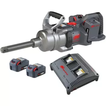 Комплект аккумуляторных ударных гайковертов с высоким крутящим моментом 20 В и 1 дюйм, крутящий момент гайки 3000 фунтов, 4 аккумулятора и зарядное устройство, удлиненная наковальня длиной 6 дюймов