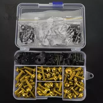 Комплект болтов обтекателя мотоцикла, зажимы для гаек, алюминиевые зажимы для Honda CBR 600 400 900 650 150 125 300 500 929 954 1000 250 R/RR/F/XX