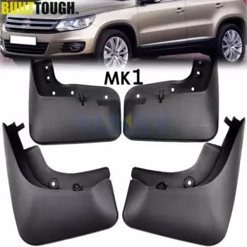 Комплект брызговиков для VW Tiguan 2008-2015, брызговики, брызговики, передние и задние брызговики от грязи, Брызговики 2009, 2010, 2011, 2012, 2013, 2014, брызговики