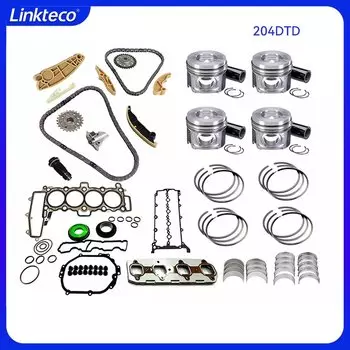 Комплект цепи ГРМ двигателя, шатунный подшипник коленчатого вала, полный комплект прокладок поршня для 2,0 T L AJ20D 204DTA 204DTD Land Rover Jaguar 2.0T