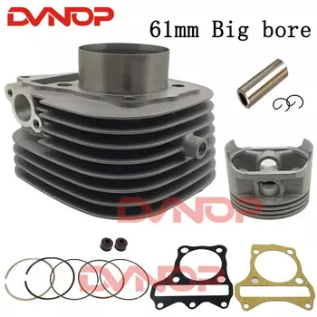 Комплект цилиндров 61 мм 15P V125 GSR125, поршневое кольцо с большим отверстием, прокладка цилиндра