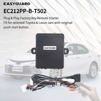 Комплект дистанционного стартера EASYGUARD для Toyota Camry 18-21/Avalon 19-21/Corolla 19-21/RAV4 19-21/ES300H/ES350 18-20 Automation