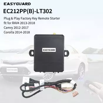 Комплект дистанционного стартера EASYGUARD подходит для Toyota RAV4/Corolla 13-18/Camry (гибрид) 12-17/Avalon 15-17/Levin 14-18/Prius 16-17