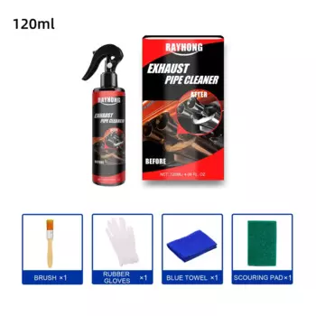 Комплект для чистки выхлопных труб автомобиля, техническое обслуживание автомобилей и мотоциклов, многоцелевой спрей для очистки металлических труб, средство для удаления ржавчины, автомобильные аксессуары