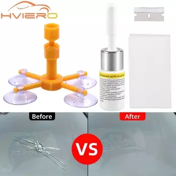 Комплект для ремонта лобового стекла, царапина, быстрая фиксация, Стайлинг автомобиля, треснутое стекло, смола для ветрового стекла, герметик, сделай сам, инструмент для полировки оконного экрана