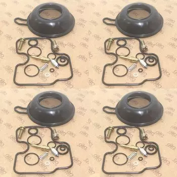 Комплект для ремонта мотоциклетного карбюратора, 4 комплекта для CB400 CB400SF CB 400, вакуумная диафрагменная прокладка, детали