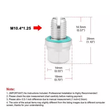 Комплект для ремонта с вертикальной резьбой из нержавеющей стали с уплотнительным кольцом, заглушка для слива масла Piggyback M10.4/M12.1/M14.1/M16.1/M18.1