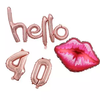 Комплект фольгированных шаров "Hello 30", 16 дюймов