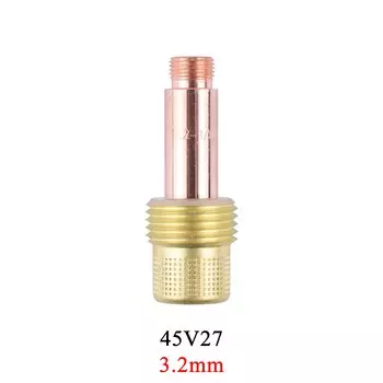 Комплект газовых цанговых линз TIG 1,0/1,6/2,4/3,2/4,0 мм 45V24 45V25 45V26 45V27 45V28 для сварофонарь TIG WP17/18/26, 5/10 шт.