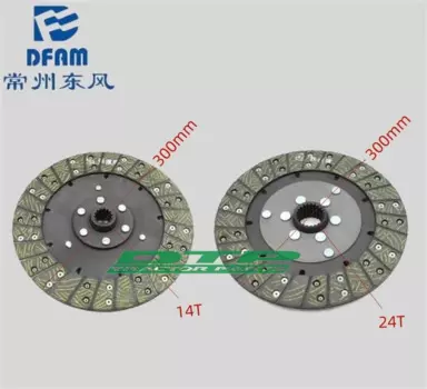Комплект главного и приводного диска сцепления с ПТО для Dongfeng DF504/DF554
