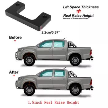 Комплект гоночного переднего выравнивающего подъемника 0,5-2,5 дюйма для Chevy Silverado 2007-2017 GMC Sierra GM 1500