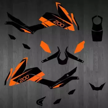 Комплект графических наклеек для KTM DUKE 125 200 390 2013 2014 2015 2016, наклейка для гонок на велосипеде