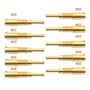 Комплект из 10 штук пилот Джет M5 5 мм медленно действующий Джет m5x0, 8 мм резьба для KEIHIN PZ19 Форсунка карбюратора