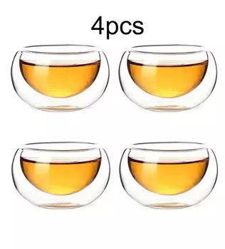 Комплект из 4 стеклянных чашек To Catch Fish