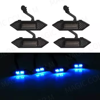 Комплект Из 4 Светодиодных Дневных Ходовых Огней Для Toyota RAV4 2019-2022, Черный АБС-материал, DRL, Освещение Передней Решетки