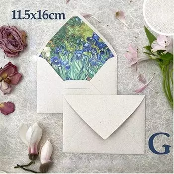 Комплект из 5 персонализированных винтажных конвертов с цветочным принтом Planner Time PEV230T