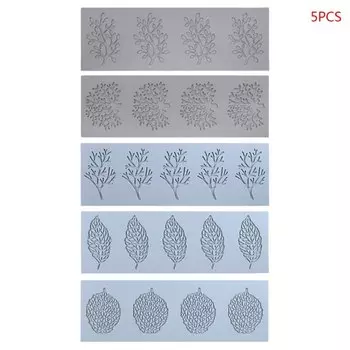 Комплект из 5 силиконовых ковриков для выпечки LUDHKK